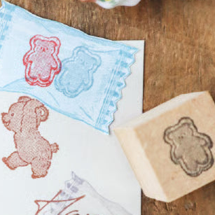 Cafe Biscuit Wooden Stamps・Keibunsha & meriBUN