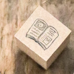 Dog Book Wooden Stamp・Keibunsha & meriBUN