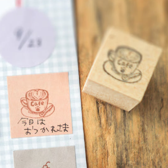 Cafe Sweets Wooden Stamps・Keibunsha & meriBUN