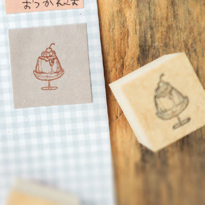 Cafe Sweets Wooden Stamps・Keibunsha & meriBUN