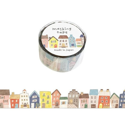 Charming Houses Die Cut Washi Tape · Mind Wave
