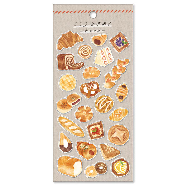 Bread Heart Fluttering Food Series Sticker Sheet · Mind Wave