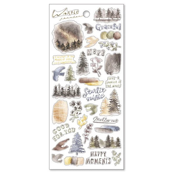 Gray Warble Series Sticker Sheet · Mind Wave