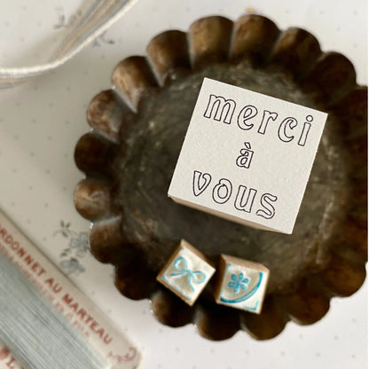 Merci à Vous Wooden Stamp・Mon petit artiste