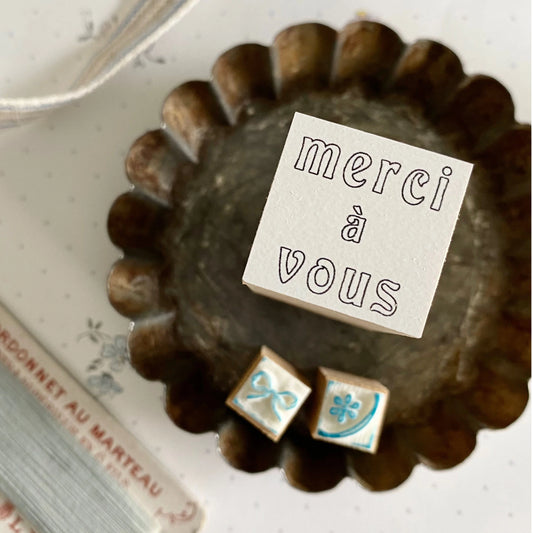 Merci à Vous Wooden Stamp・Mon petit artiste