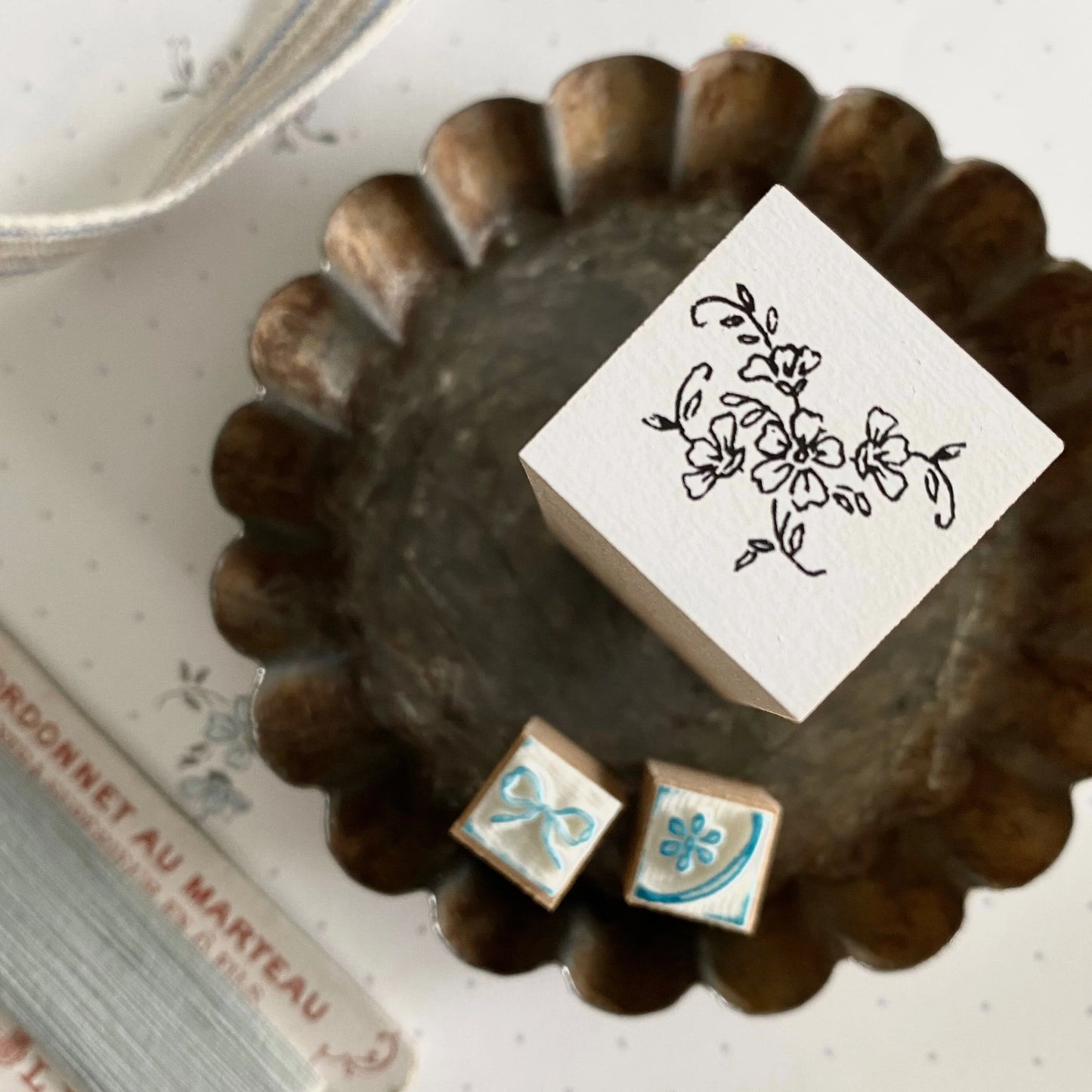 Mercerie Petit Fleur Wooden Stamp・Mon petit artiste