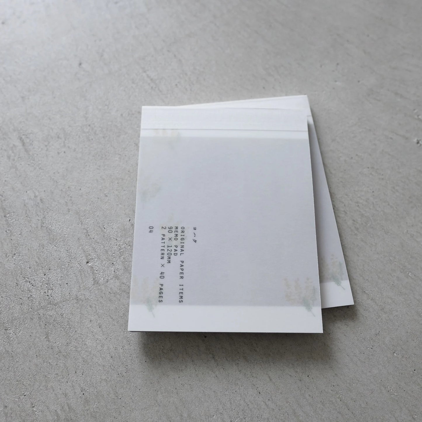 Mimosa Memo Pad · Yohaku