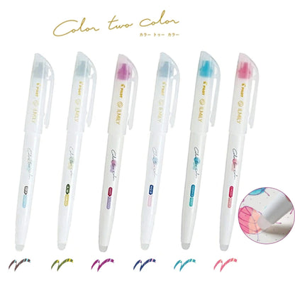Pilot ILMILY Color Two Color Erasable Highlighter