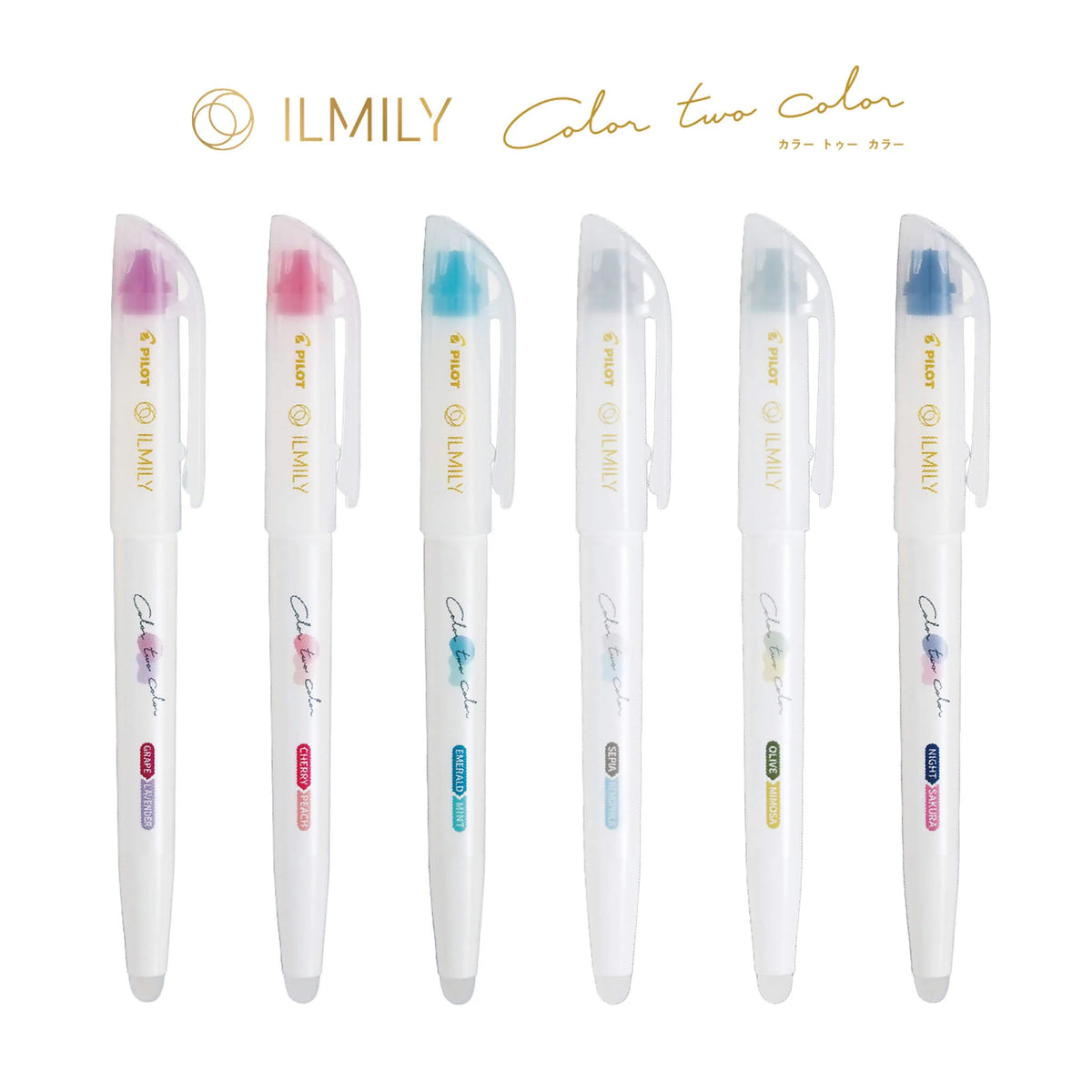 Pilot ILMILY Color Two Color Erasable Highlighter
