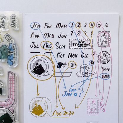 Months & Numbers Clear Stamps · Paper Plant Co x Sakuralala