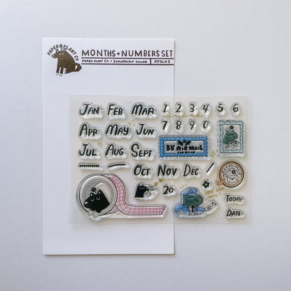 Months & Numbers Clear Stamps · Paper Plant Co x Sakuralala