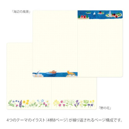Scandinavia Yuru Log B6 Notebook · Midori