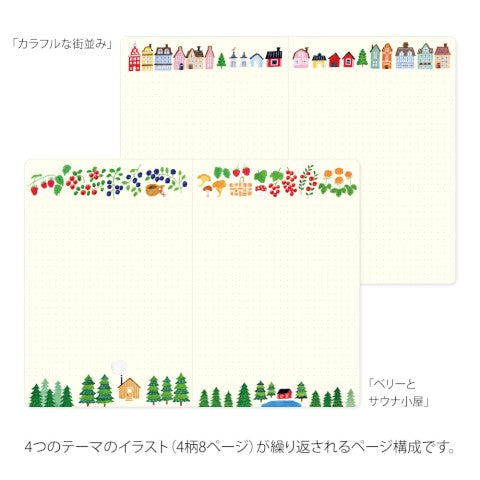 Scandinavia Yuru Log B6 Notebook · Midori