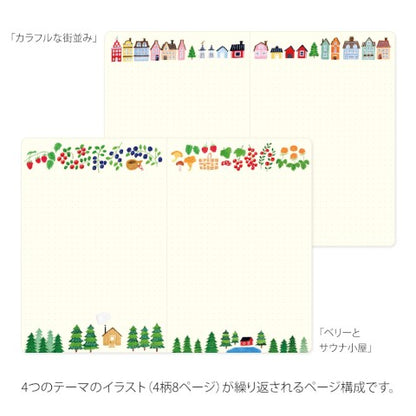 Scandinavia Yuru Log B6 Notebook · Midori