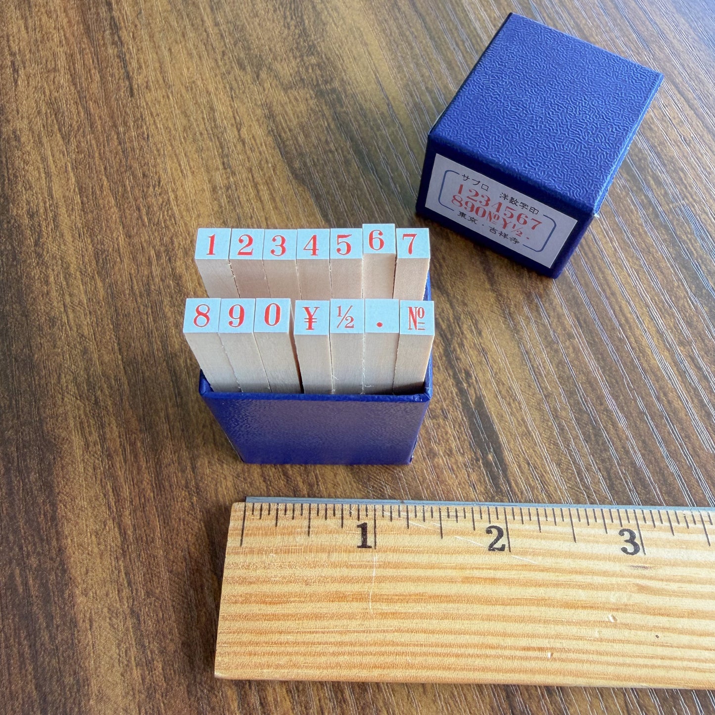 No.5 Western Number Rubber Stamp Set · 36 Sublo