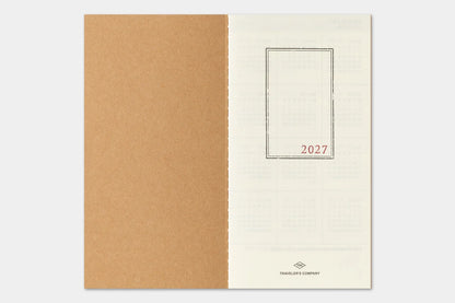 2027 TRAVELER'S Diary Monthly (Regular Size)