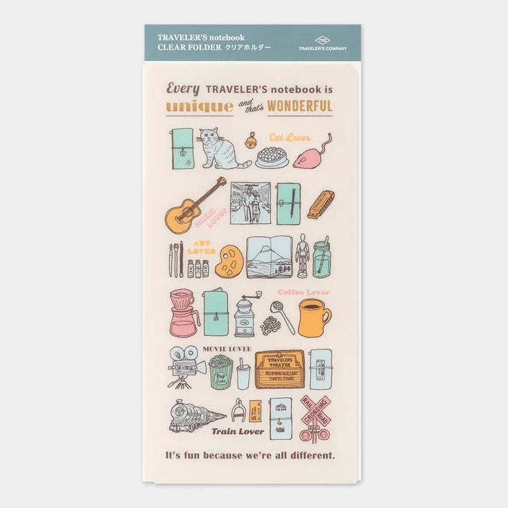 2027 TRAVELER'S Diary Clear Folder (Regular Size)