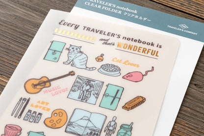 2027 TRAVELER'S Diary Clear Folder (Regular Size)