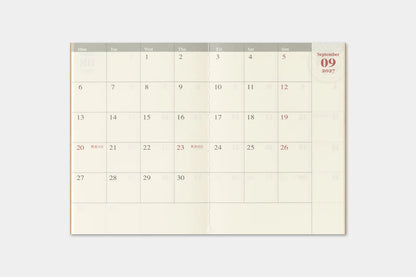 2027 TRAVELER'S Diary Monthly (Passport Size)