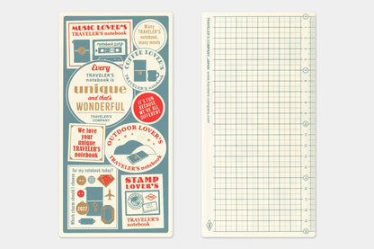 2027 TRAVELER'S Diary Plastic Sheet (Regular Size)