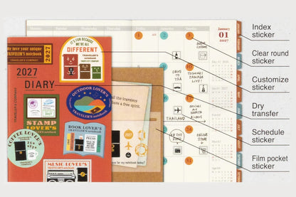 2027 TRAVELER'S Diary Sticker Set