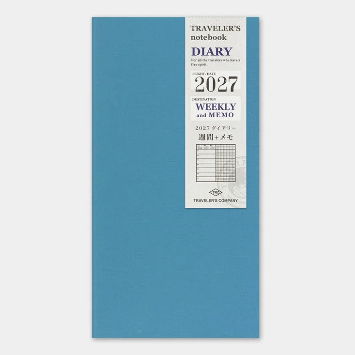 2027 TRAVELER'S Diary Weekly + Memo (Regular Size)