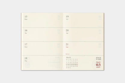2027 TRAVELER'S Diary Weekly (Passport Size)
