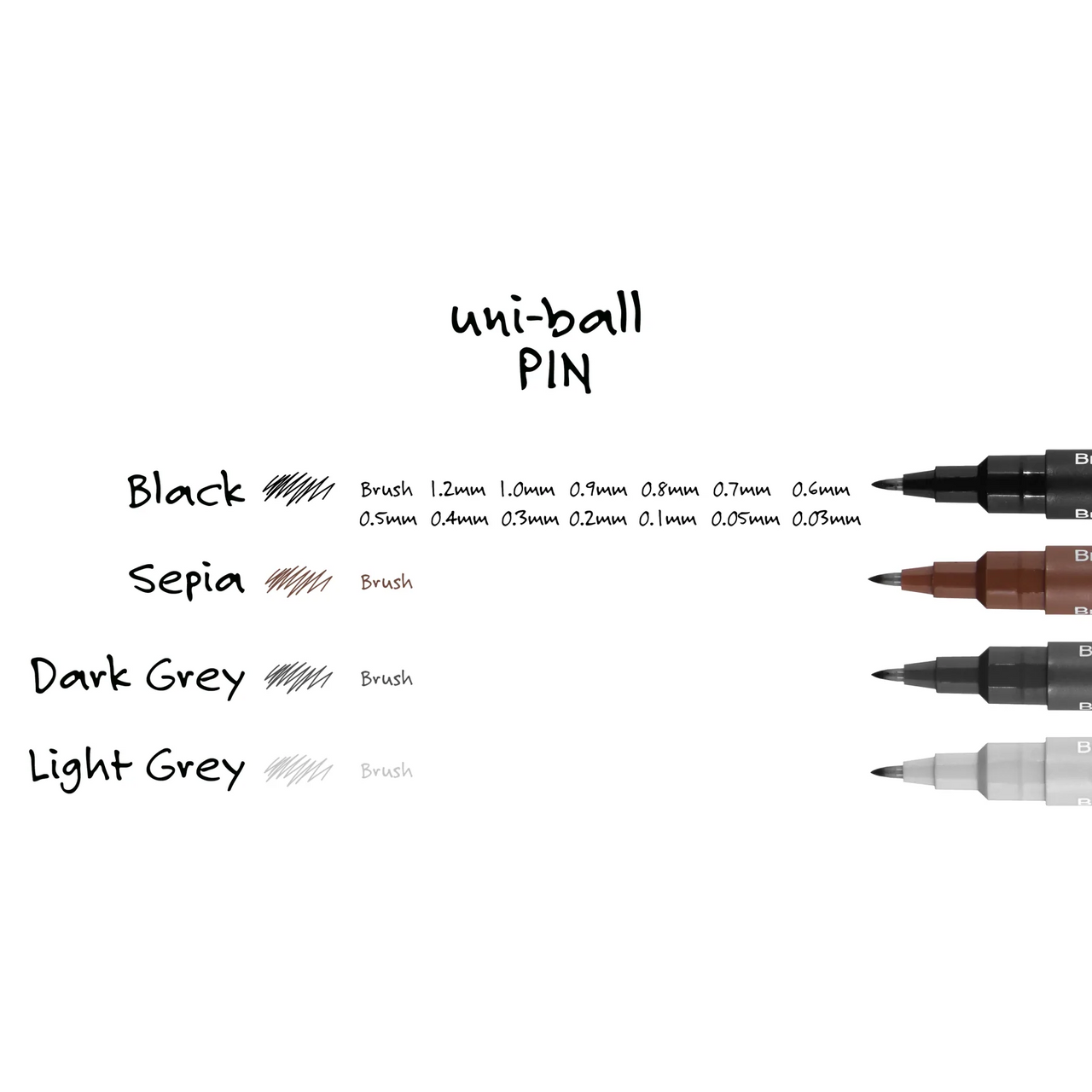 uni Pin Fineliner Drawing Pens