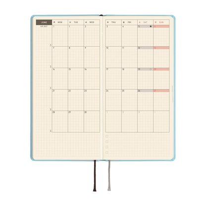 2027 Hobonichi Weeks Colors: Sea Glass《ENG/Tall & Slim/Jan start》