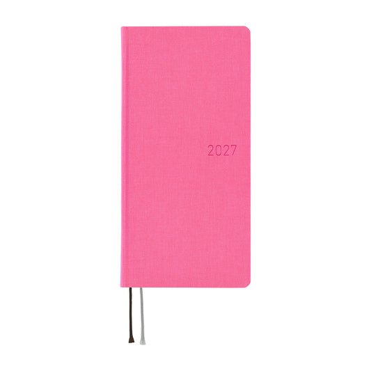 2027 Hobonichi Weeks MEGA Colors: Pink Sapphire《ENG/Tall & Slim/MEGA/Jan start》