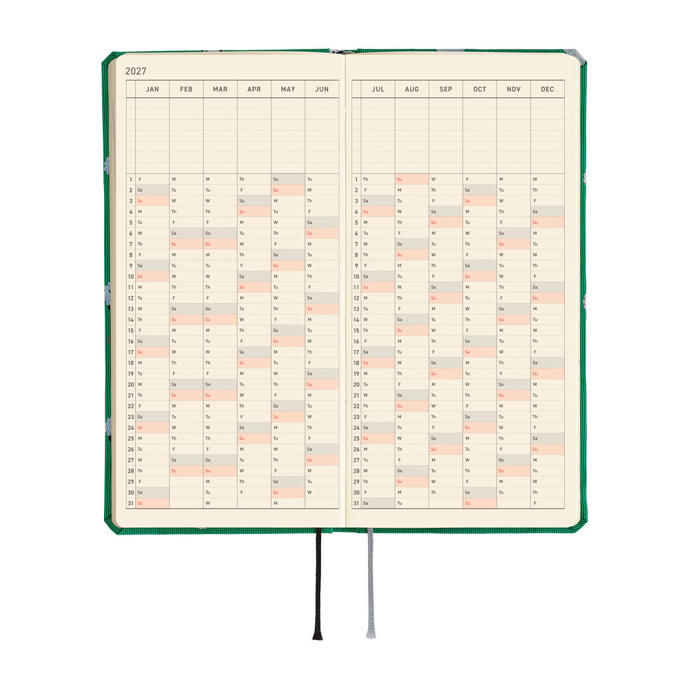 2027 Hobonichi Weeks MEGA Bow & Tie: Sheep Sheep Sheep《ENG/Tall & Slim/MEGA/Jan start》