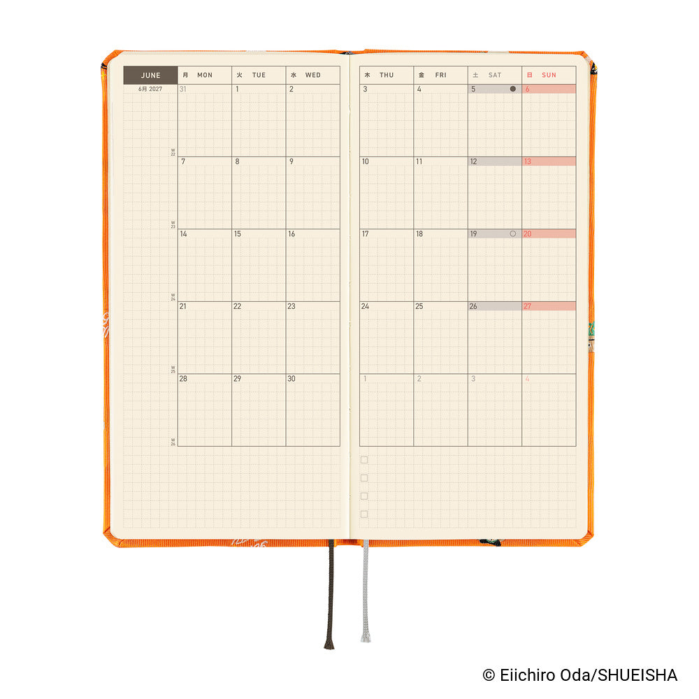2027 Hobonichi Weeks  ONE PIECE magazine: Very Very Merry!《ENG/Tall & Slim/Jan start》