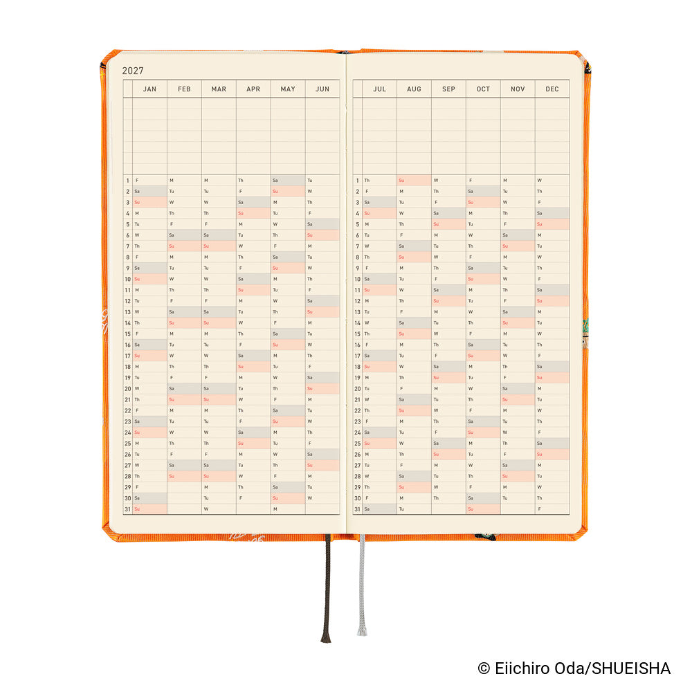 2027 Hobonichi Weeks  ONE PIECE magazine: Very Very Merry!《ENG/Tall & Slim/Jan start》