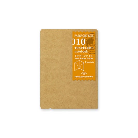 TRAVELER'S Notebook 010 Kraft Paper Folder《Passport Size》