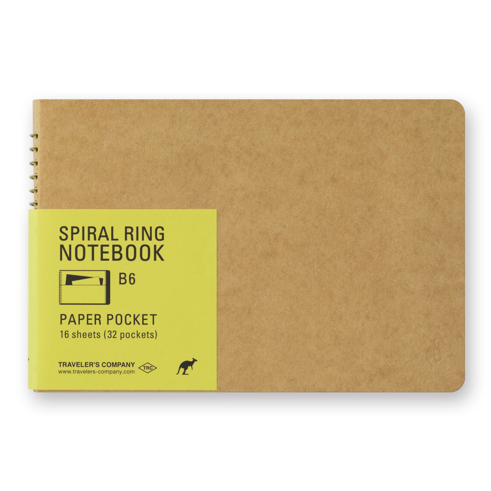 TRC B6 Spiral Ring Paper Pocket Notebook