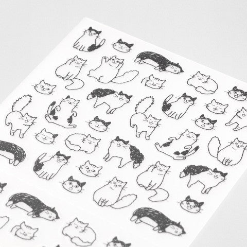 Chat Cats Sticker Sheet · Midori