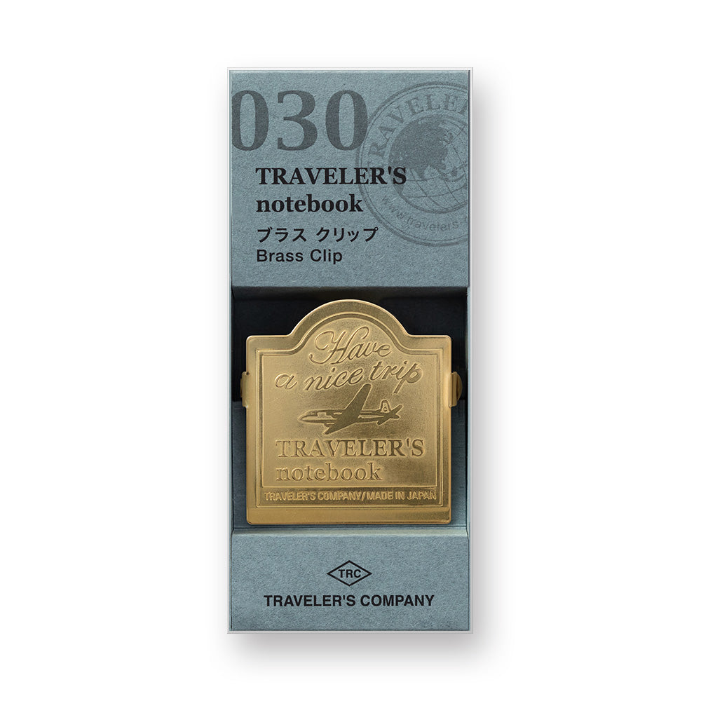TRAVELER'S Notebook 030 Brass Clip Airlplane