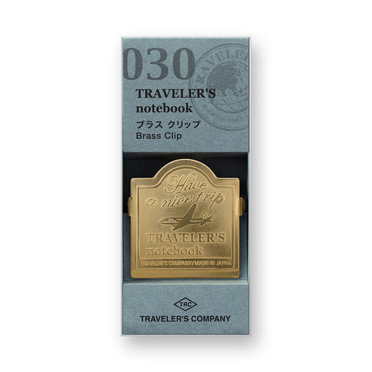 TRAVELER'S Notebook 030 Brass Clip Airlplane