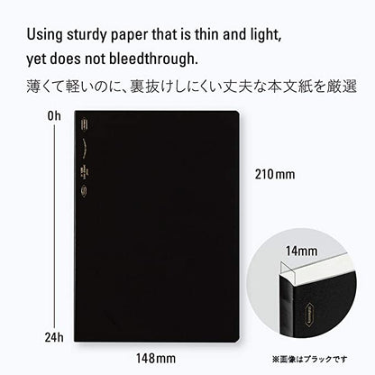 Stalogy 365 Days Grid Notebook B6 Black Bungu Vincent