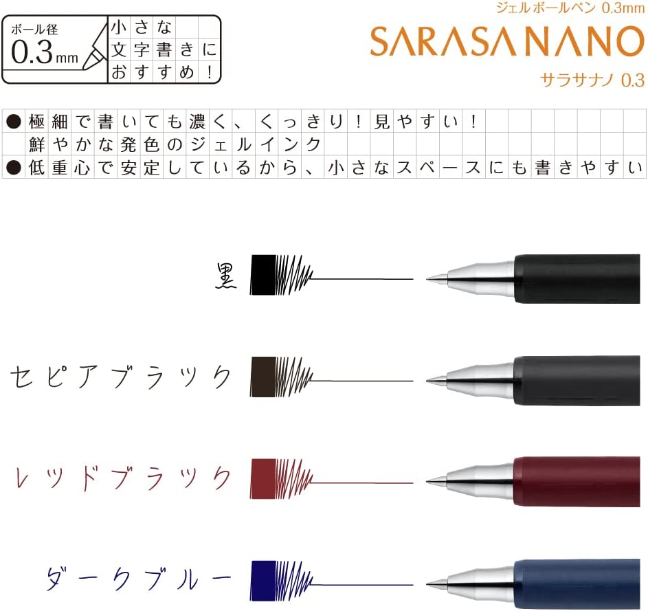 0.3mm Sarasa Nano Vintage Pen · Zebra