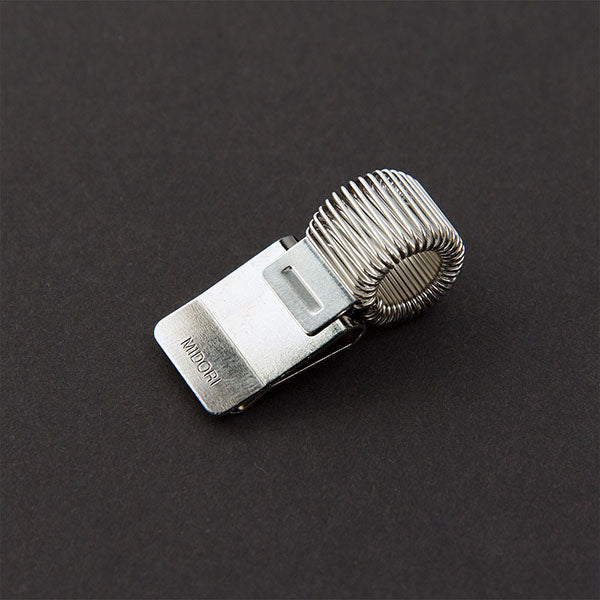 Silver Miniclip Pen Holder - Midori