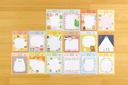 Furukawa Paper Sticky Notes - Cat