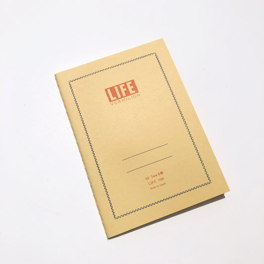 Vermillion Grid A6 Notebook · Life