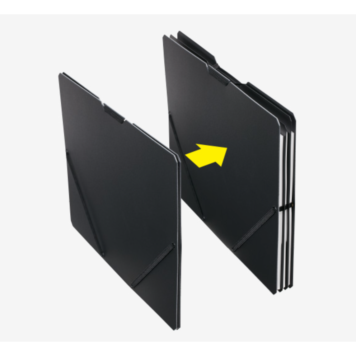 Black SAND IT A4 Horizontal Document Holder · King Jim