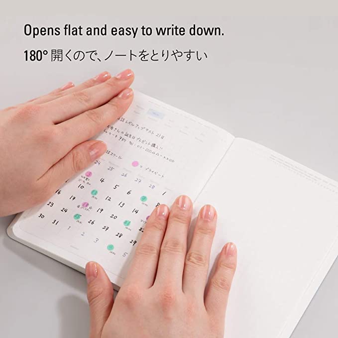 Stalogy 365 Days Grid Notebook B6 Black Bungu Vincent