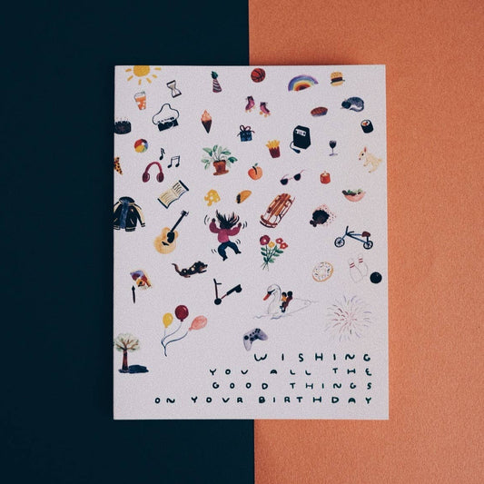 All the Good Things Greeting Card · Small Adventure