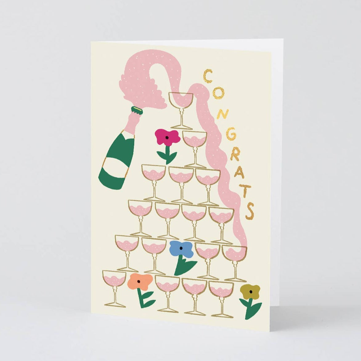 Congrats Champagne Card · Wrap