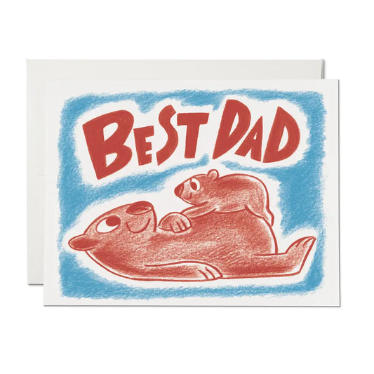 Wombat Dad Card · Red Cap Cards