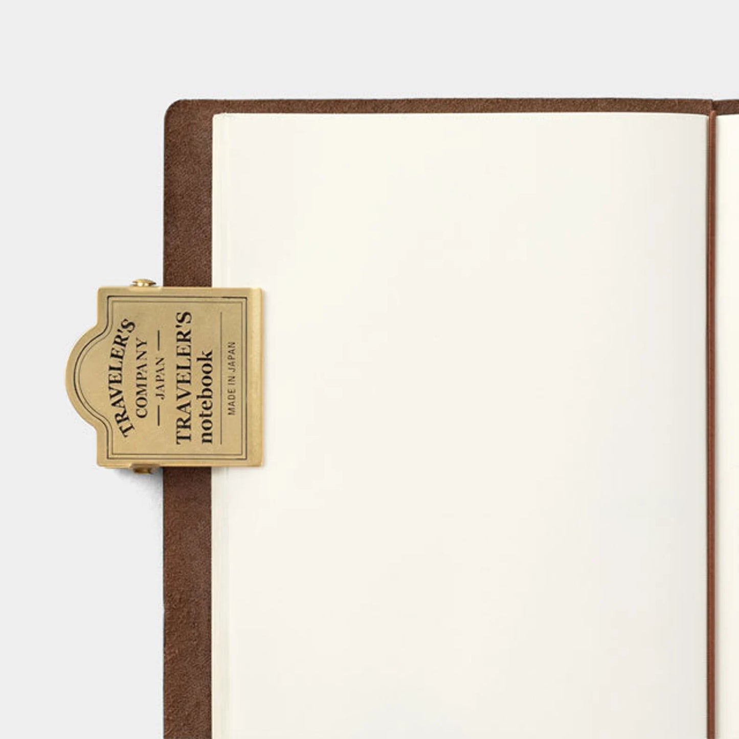 TRAVELER'S Notebook 030 Brass Clip TRC Logo
