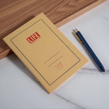 Vermillion Grid B6 Notebook · Life